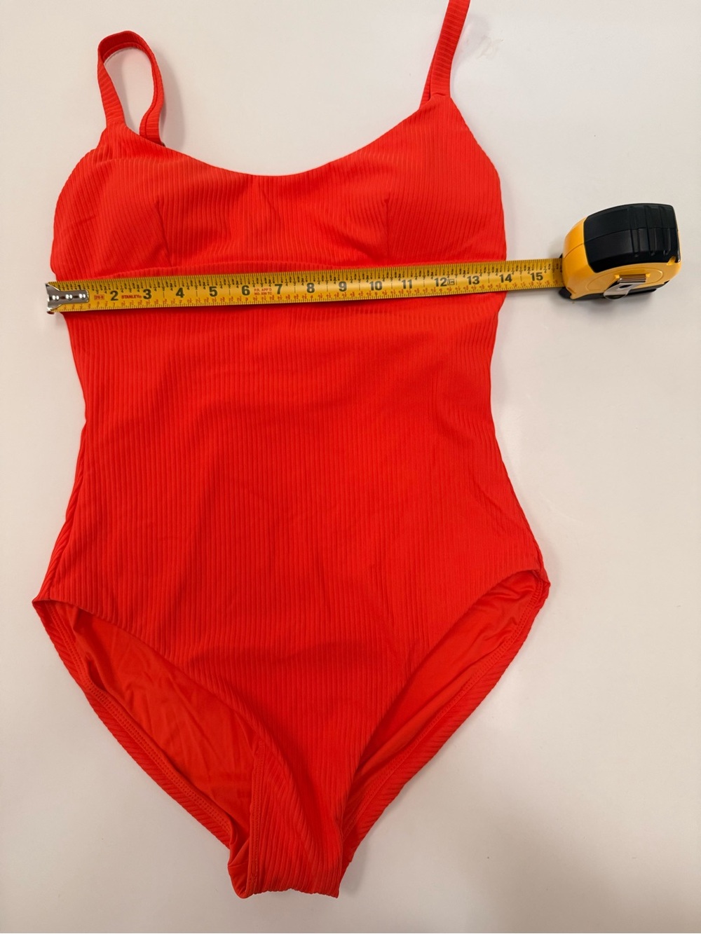 NWT Andie One-Piece Swimsuit in Bright Orange/Red- Medium Tall - Picture 7 of 11